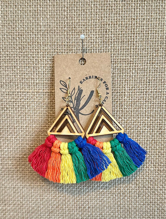 Pride Month - Fancy Triangle Rainbow Fringe