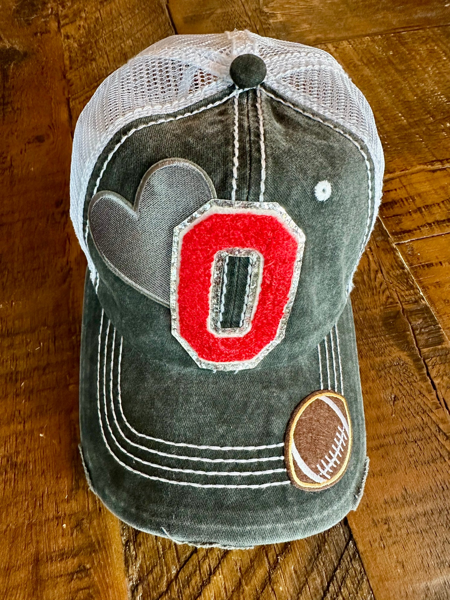 Baseball Hat - Favorite Ohio College Football Hat - Black Trucker Hat