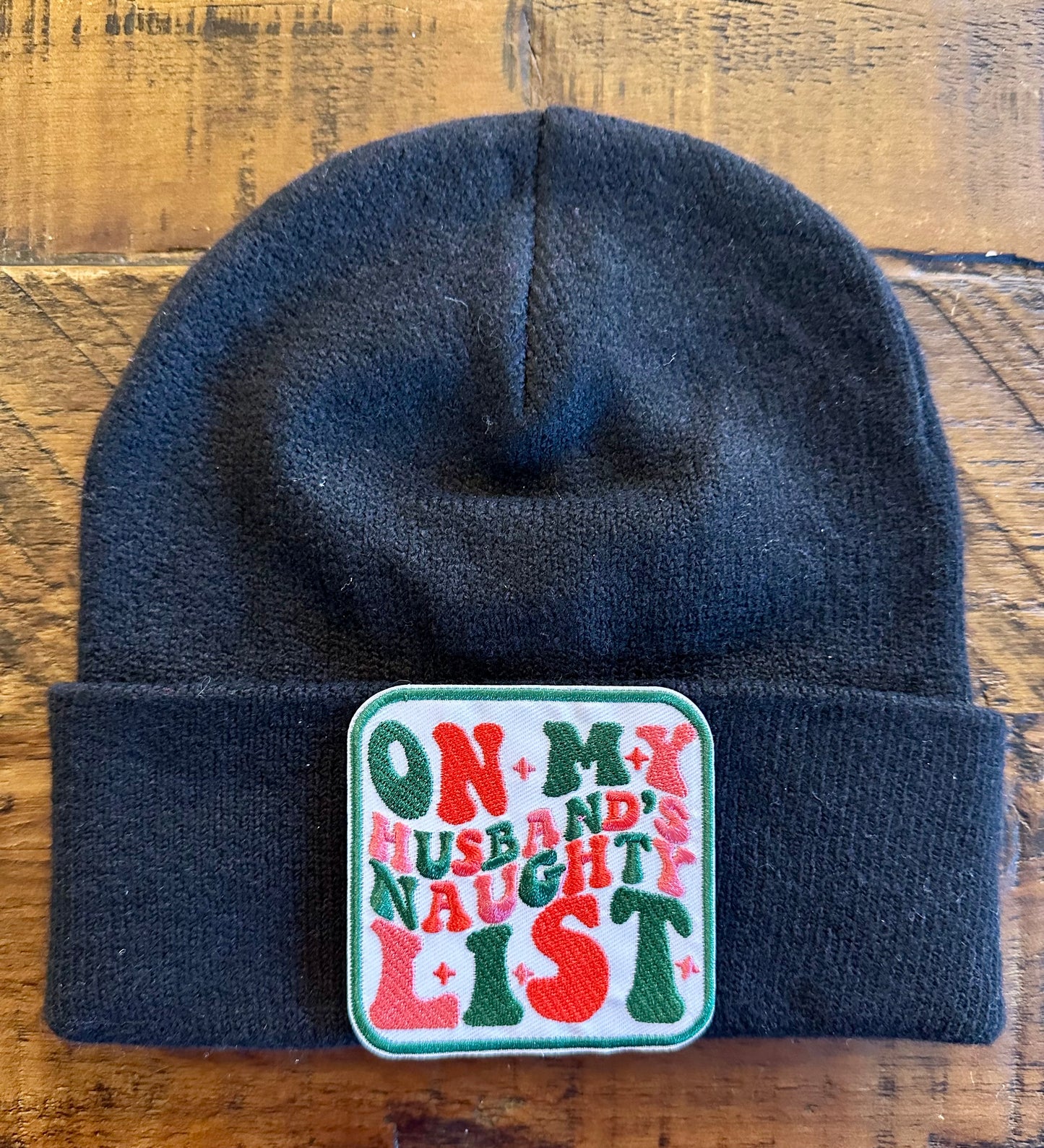 Knit Beanie - On my Husband's Naughty List