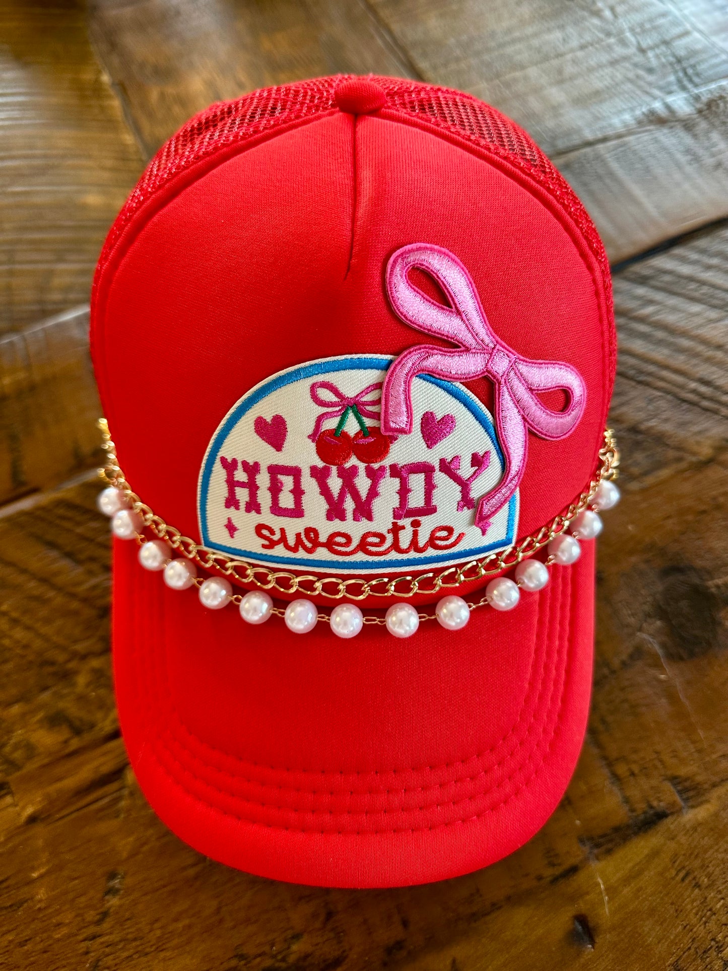 A Little Boujie Hat Collection - Howdy Sweetie (red trucker)