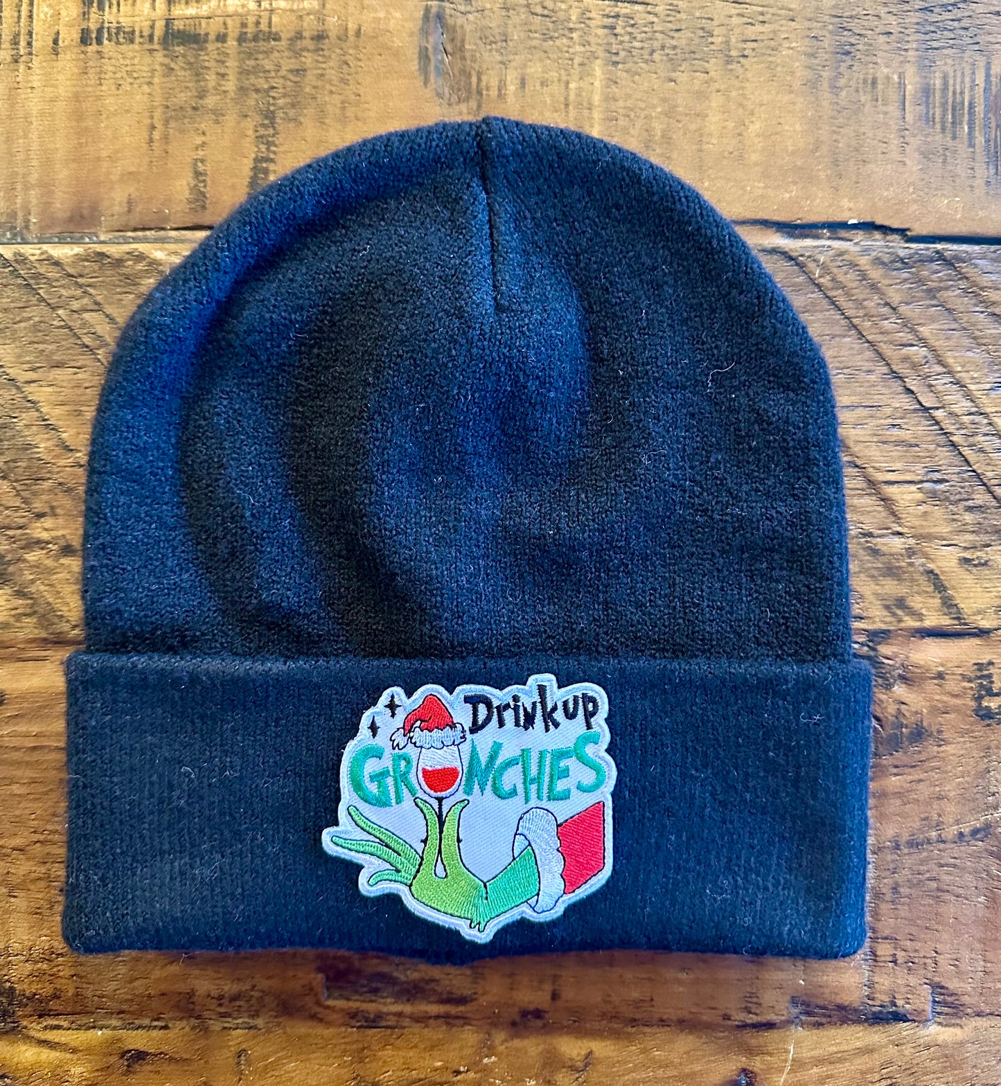 Knit Beanie - Drink Up Grinches