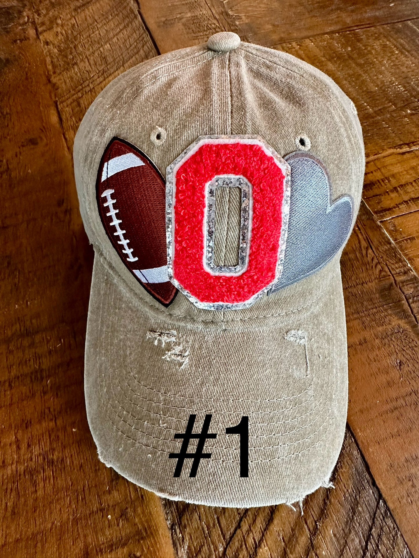 Baseball Hat - Favorite Ohio College Football Hat - Tan Hat