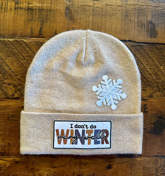 Knit Beanie - I Don't do Winter