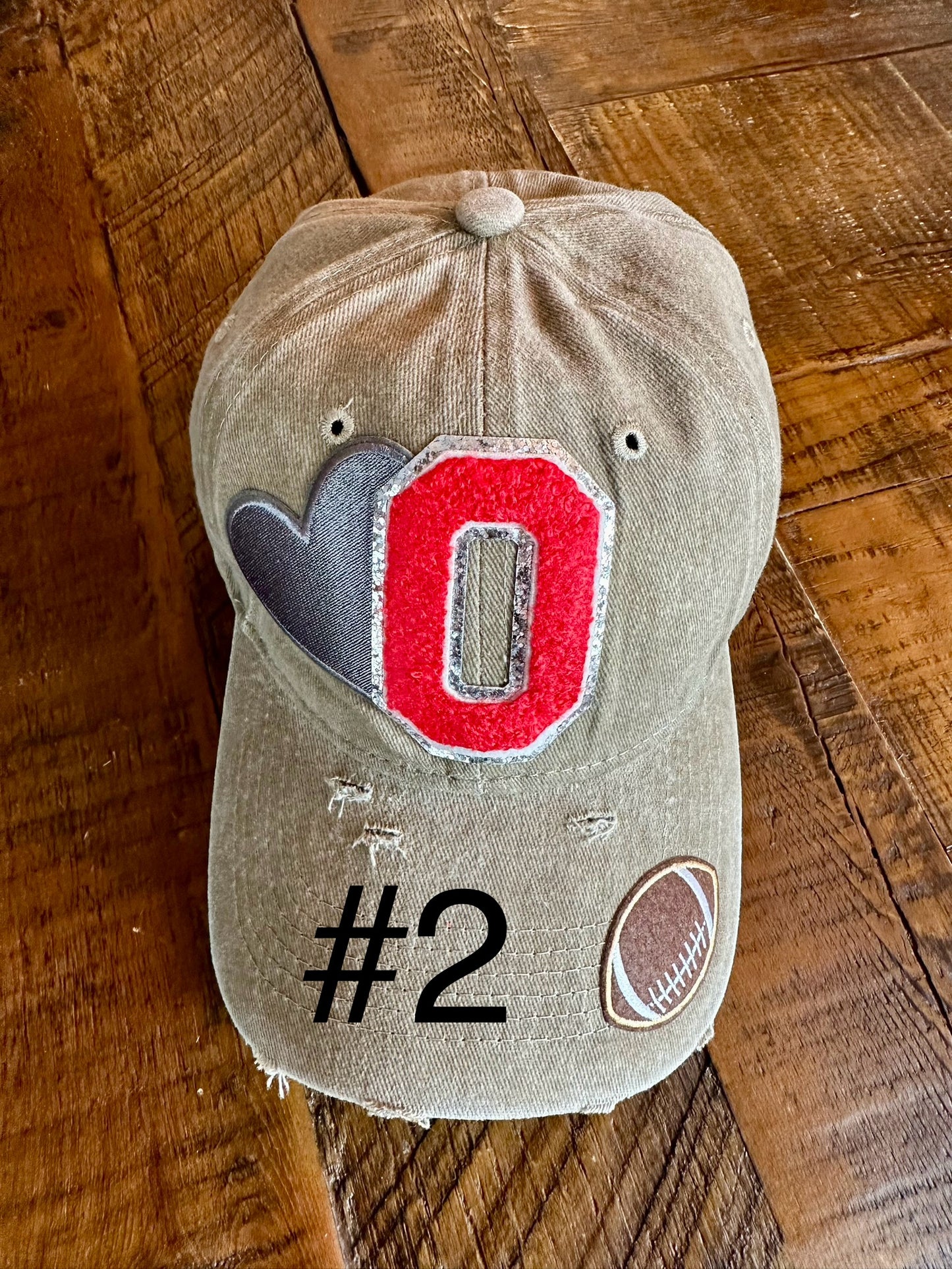 Baseball Hat - Favorite Ohio College Football Hat - Tan Hat