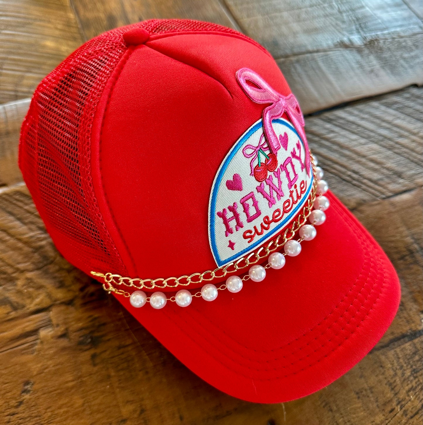 A Little Boujie Hat Collection - Howdy Sweetie (red trucker)